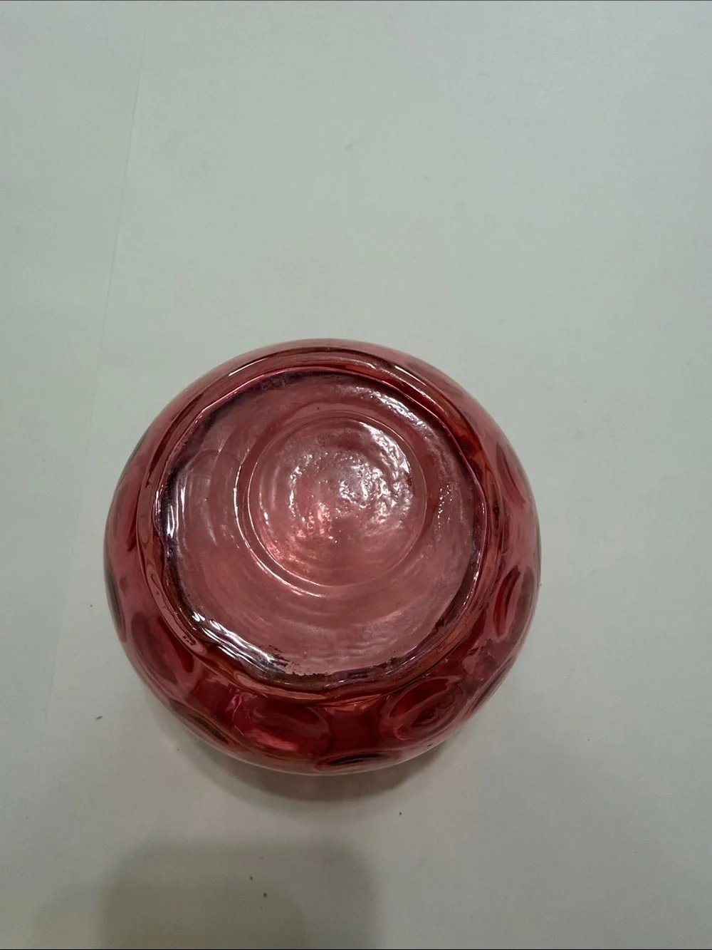 Pink Ruffled Glass Vase - Elegant Home Accent